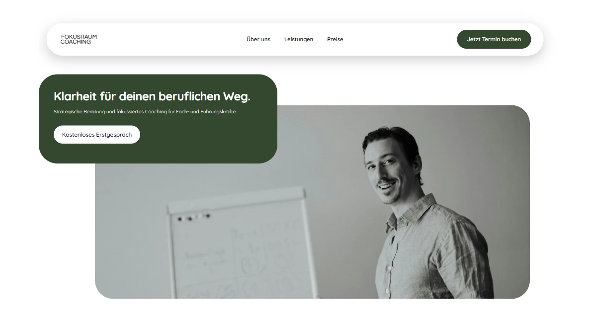 Moderne Business Webseite